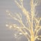 4ft. Pre-Lit White Twig Artificial Tree, Warm White LED Lights